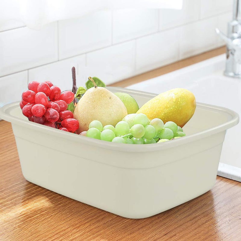 HOMMP 12 Quart Plastic Small Dishpan/Wash Basin, 4-Pack - Image 4